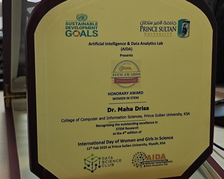 Dr. Maha Driss Honored with Women in STEM Award for the Third Consecutive Year
                                                                